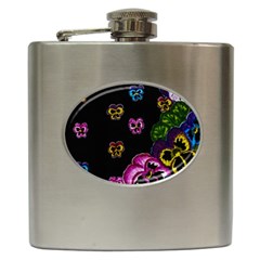 Floral Rhapsody Pt 1 Hip Flask (6 Oz) by dawnsiegler