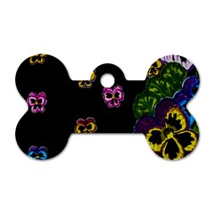 Floral Rhapsody Pt 1 Dog Tag Bone (two Sides) by dawnsiegler