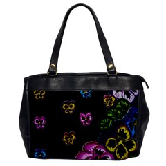 Floral Rhapsody Pt 1 Office Handbags by dawnsiegler