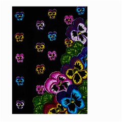 Floral Rhapsody Pt 1 Large Garden Flag (two Sides) by dawnsiegler