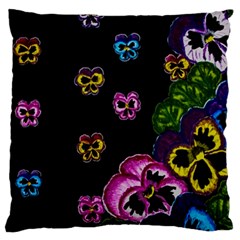 Floral Rhapsody Pt 1 Large Cushion Case (two Sides) by dawnsiegler