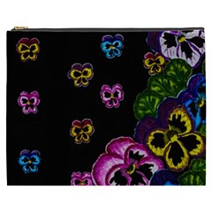 Floral Rhapsody Pt 1 Cosmetic Bag (xxxl)  by dawnsiegler