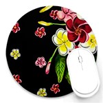 Floral Rhapsody Pt 2 Round Mousepads Front