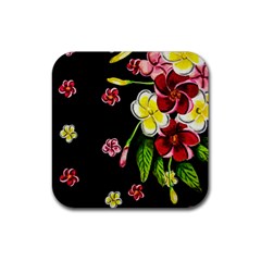 Floral Rhapsody Pt 2 Rubber Coaster (Square) 