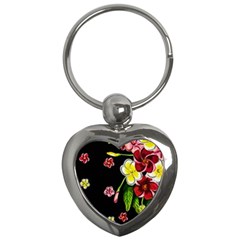 Floral Rhapsody Pt 2 Key Chains (heart)  by dawnsiegler