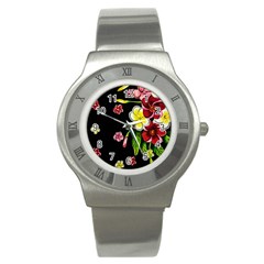 Floral Rhapsody Pt 2 Stainless Steel Watch