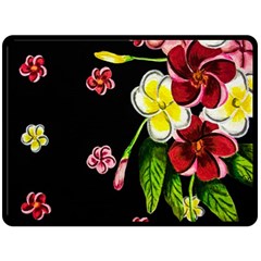 Floral Rhapsody Pt 2 Fleece Blanket (Large) 