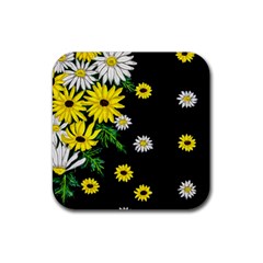 Floral Rhapsody Pt 3 Rubber Coaster (square)  by dawnsiegler