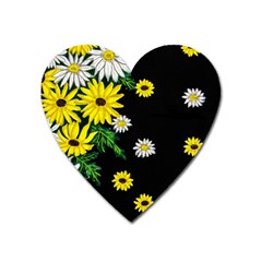 Floral Rhapsody Pt 3 Heart Magnet by dawnsiegler