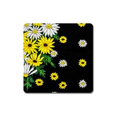 Floral Rhapsody Pt 3 Square Magnet by dawnsiegler