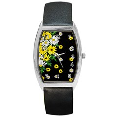 Floral Rhapsody Pt 3 Barrel Style Metal Watch by dawnsiegler