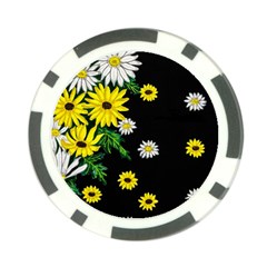 Floral Rhapsody Pt 3 Poker Chip Card Guard by dawnsiegler