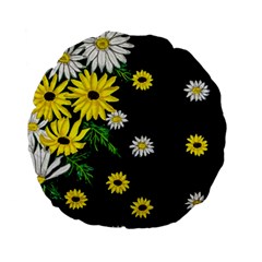 Floral Rhapsody Pt 3 Standard 15  Premium Flano Round Cushions by dawnsiegler