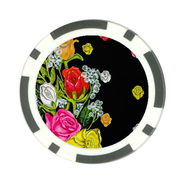 Floral Rhapsody Pt 4 Poker Chip Card Guard