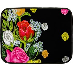 Floral Rhapsody Pt 4 Double Sided Fleece Blanket (mini)  by dawnsiegler