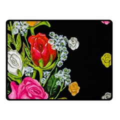 Floral Rhapsody Pt 4 Fleece Blanket (small) by dawnsiegler