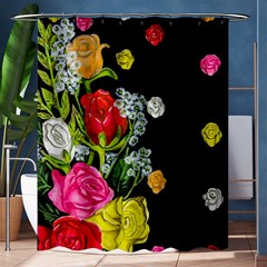 Floral Rhapsody Pt 4 Shower Curtain 60  X 72  (medium)  by dawnsiegler