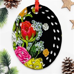 Floral Rhapsody Pt 4 Ornament (oval Filigree)