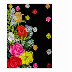 Floral Rhapsody Pt 4 Small Garden Flag (two Sides) by dawnsiegler