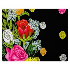 Floral Rhapsody Pt 4 Double Sided Flano Blanket (medium)  by dawnsiegler