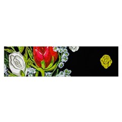 Floral Rhapsody Pt 4 Satin Scarf (oblong) by dawnsiegler