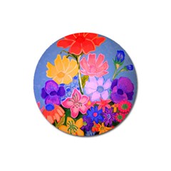 Spring Pastels Magnet 3  (round) by dawnsiegler