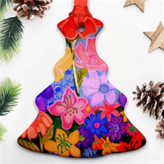 Spring Pastels Christmas Tree Ornament (two Sides)