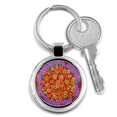 Floral Sphere Key Chains (round)  by dawnsiegler