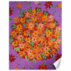 Floral Sphere Canvas 18  X 24   by dawnsiegler