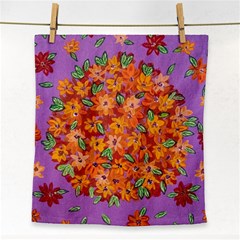 Floral Sphere Face Towel