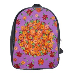 Floral Sphere School Bags(large)  by dawnsiegler