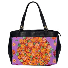 Floral Sphere Office Handbags (2 Sides)  by dawnsiegler