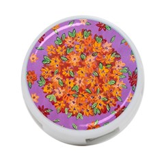 Floral Sphere 4-port Usb Hub (two Sides)  by dawnsiegler