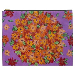 Floral Sphere Cosmetic Bag (xxxl)  by dawnsiegler