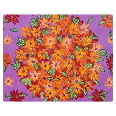 Floral Sphere Double Sided Flano Blanket (medium)  by dawnsiegler