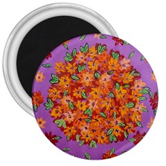 Floral Sphere 3  Magnets