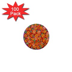 Floral Sphere 1  Mini Buttons (100 Pack)  by dawnsiegler