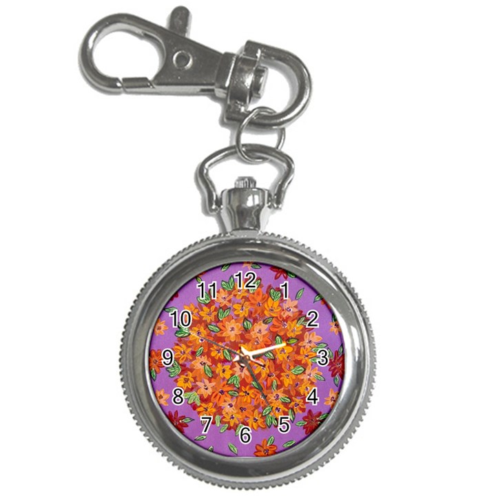 Floral Sphere Key Chain Watches