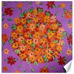 Floral Sphere Canvas 16  x 16   15.2 x15.41  Canvas - 1