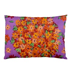 Floral Sphere Pillow Case (two Sides) by dawnsiegler