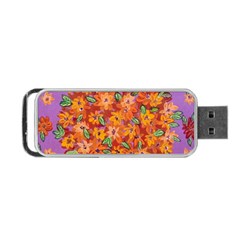 Floral Sphere Portable Usb Flash (two Sides) by dawnsiegler