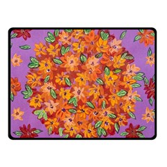 Floral Sphere Double Sided Fleece Blanket (small)  by dawnsiegler