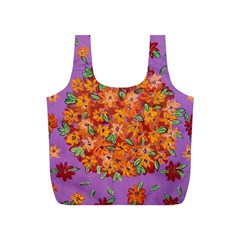 Floral Sphere Full Print Recycle Bags (s)  by dawnsiegler