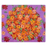 Floral Sphere Double Sided Flano Blanket (Small)  50 x40  Blanket Front