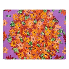 Floral Sphere Double Sided Flano Blanket (large)  by dawnsiegler