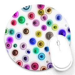 Colorful concentric circles              Round Mousepad