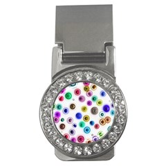 Colorful concentric circles              Money Clip (CZ)