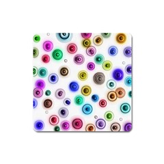 Colorful concentric circles              Magnet (Square)