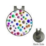 Colorful concentric circles              Golf Ball Marker Hat Clip Front