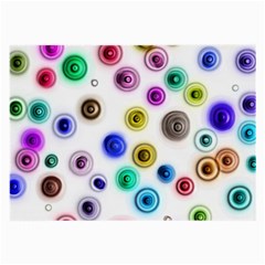 Colorful concentric circles              Large Glasses Cloth